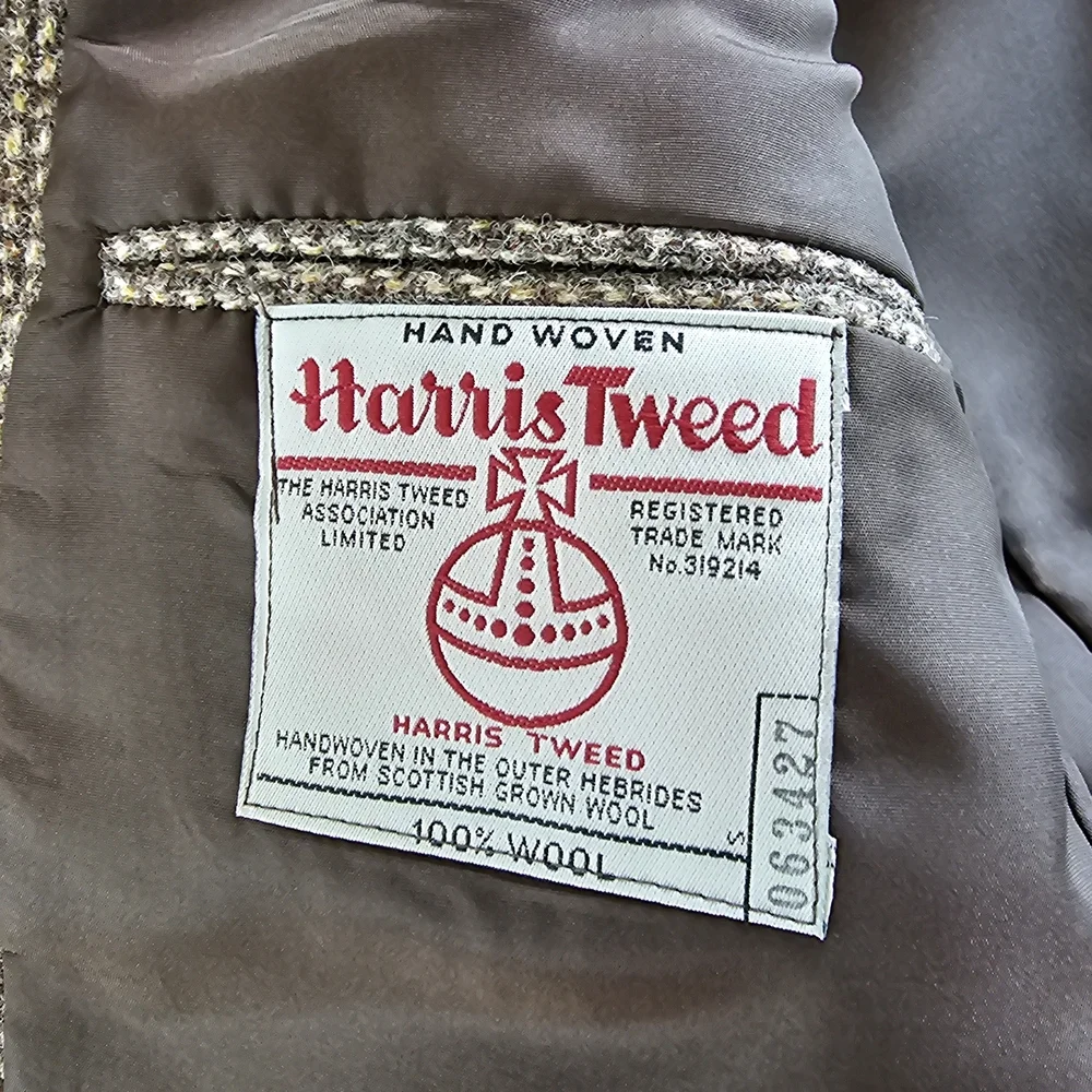 Orvis Harris Tweed Blazer Jacket Made in England Wool Vintage Classic Preppy